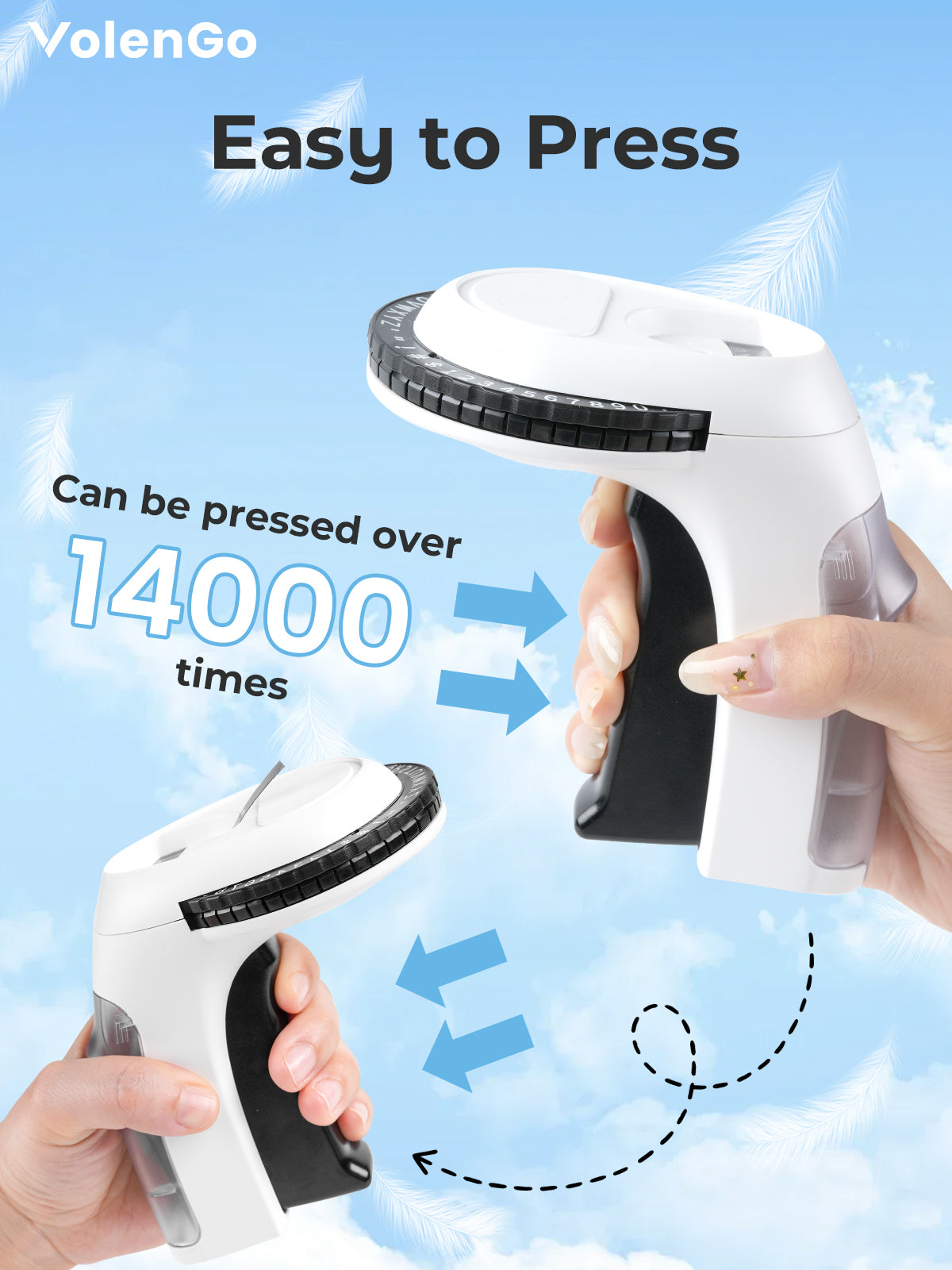 Embossing Label Maker, Embossed Label Maker Machine, Retro Embosser, Vintage & Portable Labeler, 1 Roll Black 3D Plastic Embossing Labeling Tape, Child DIY Crafting, Easy Use Manual Embosser