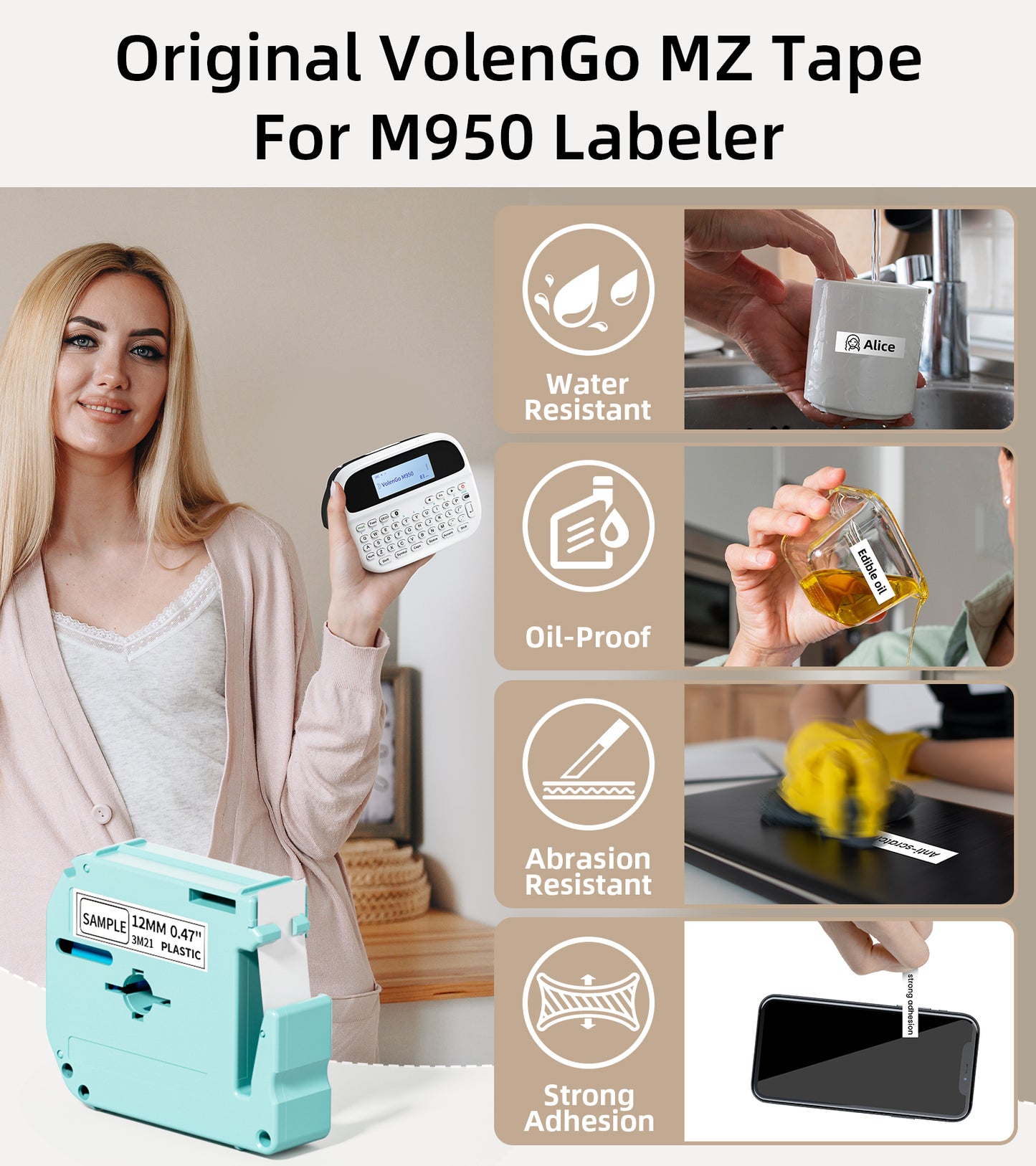 M950 Label Maker Machine with Tape