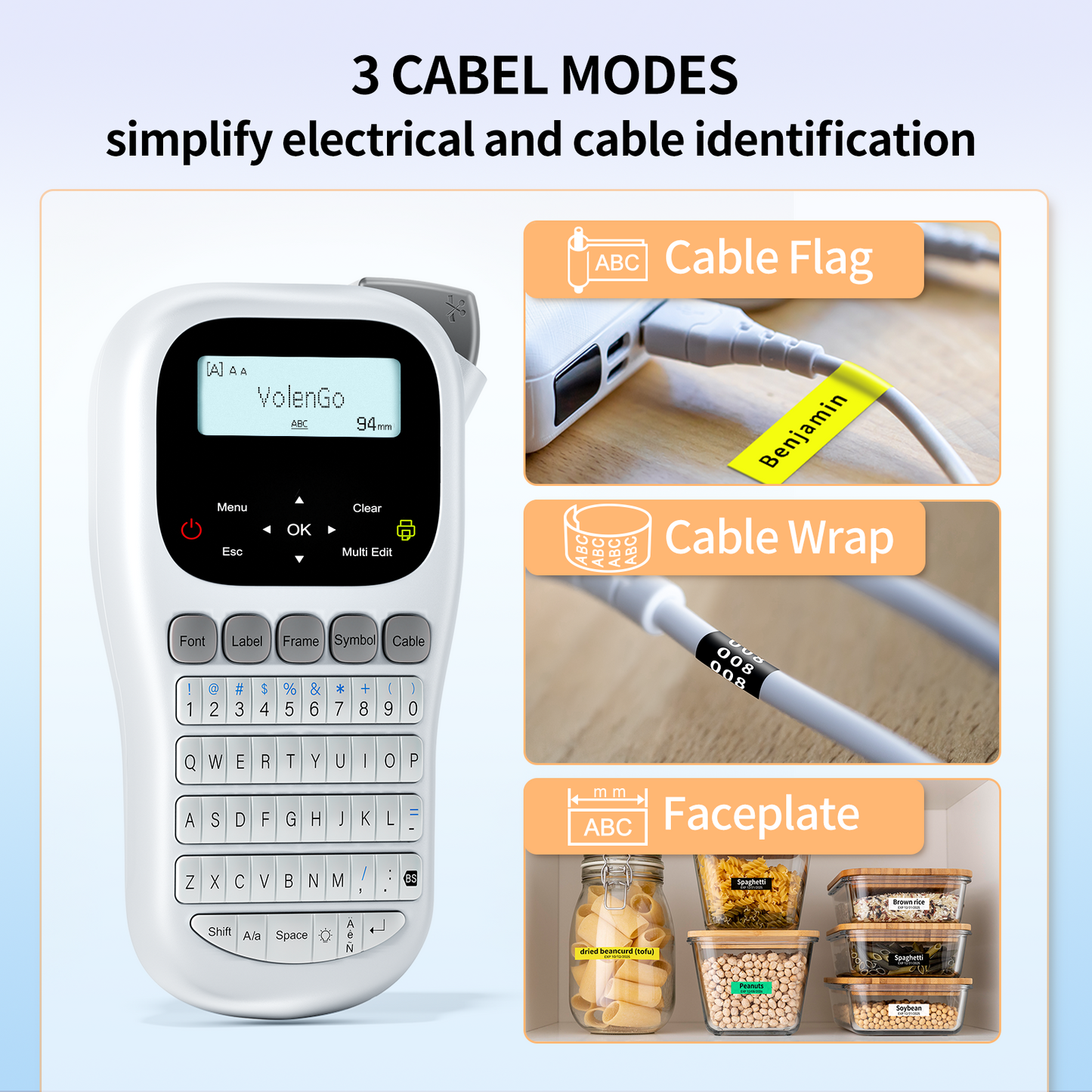 H1100 Label Maker Machine with Tape