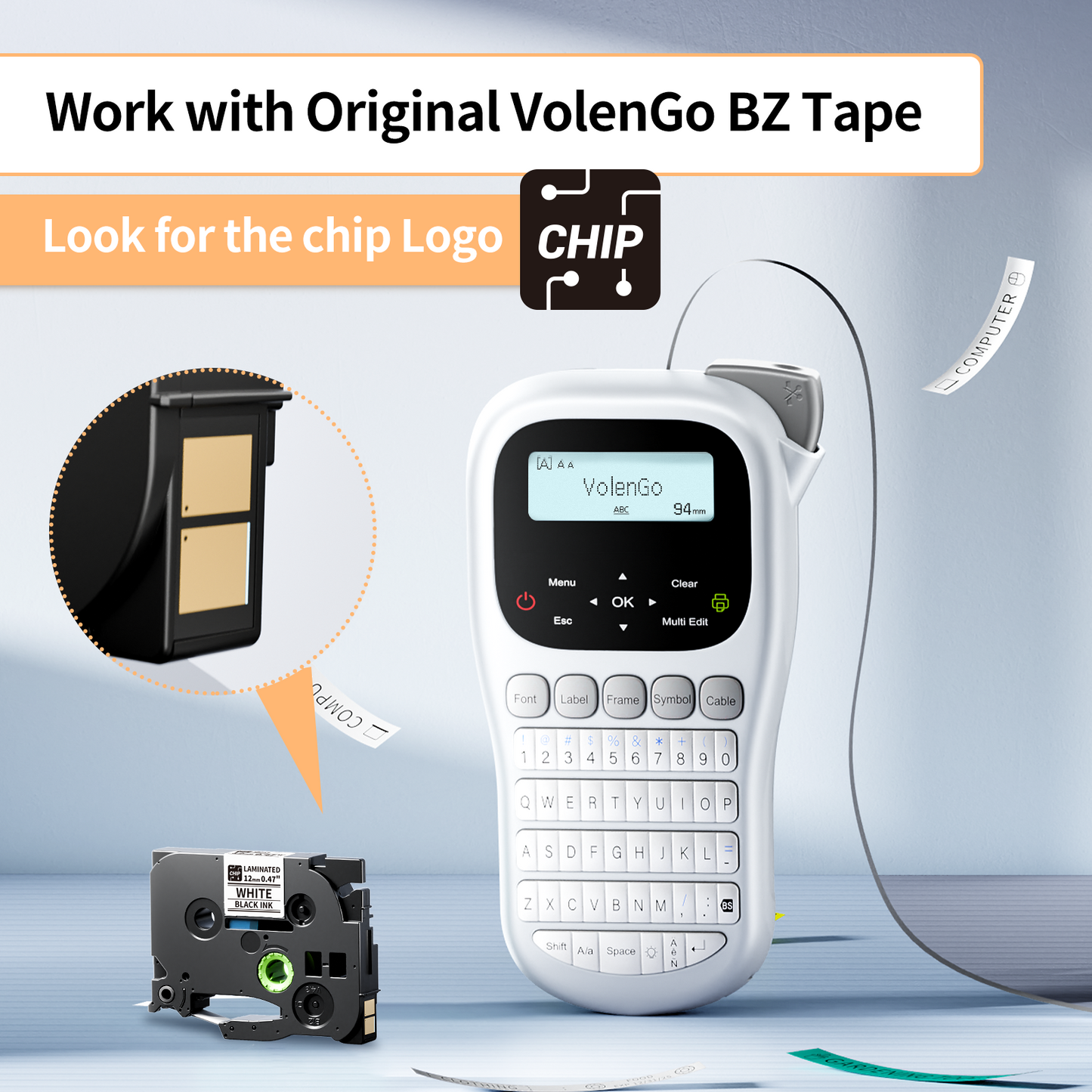 H1100 Label Maker Machine with Tape