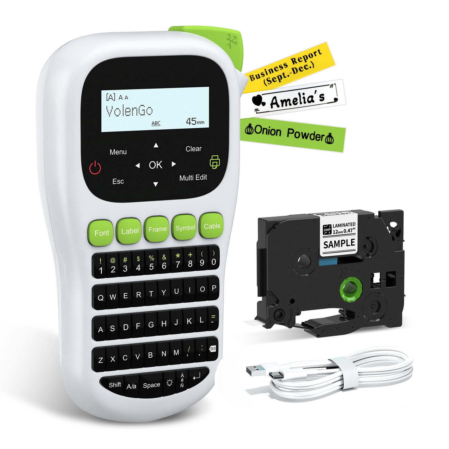 H1100 Label Maker Machine with Tape