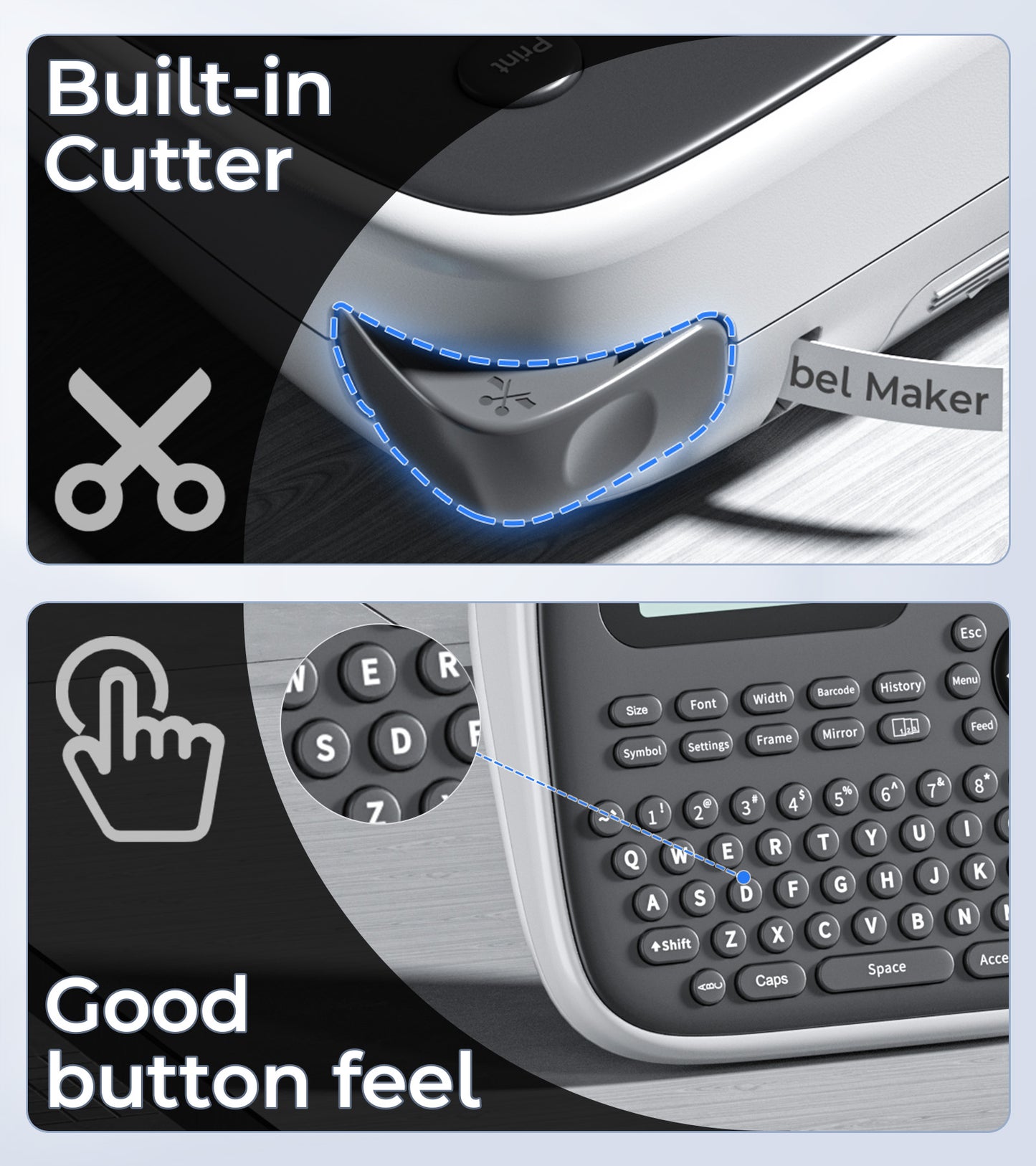 D210s Label Maker Machine with Tape