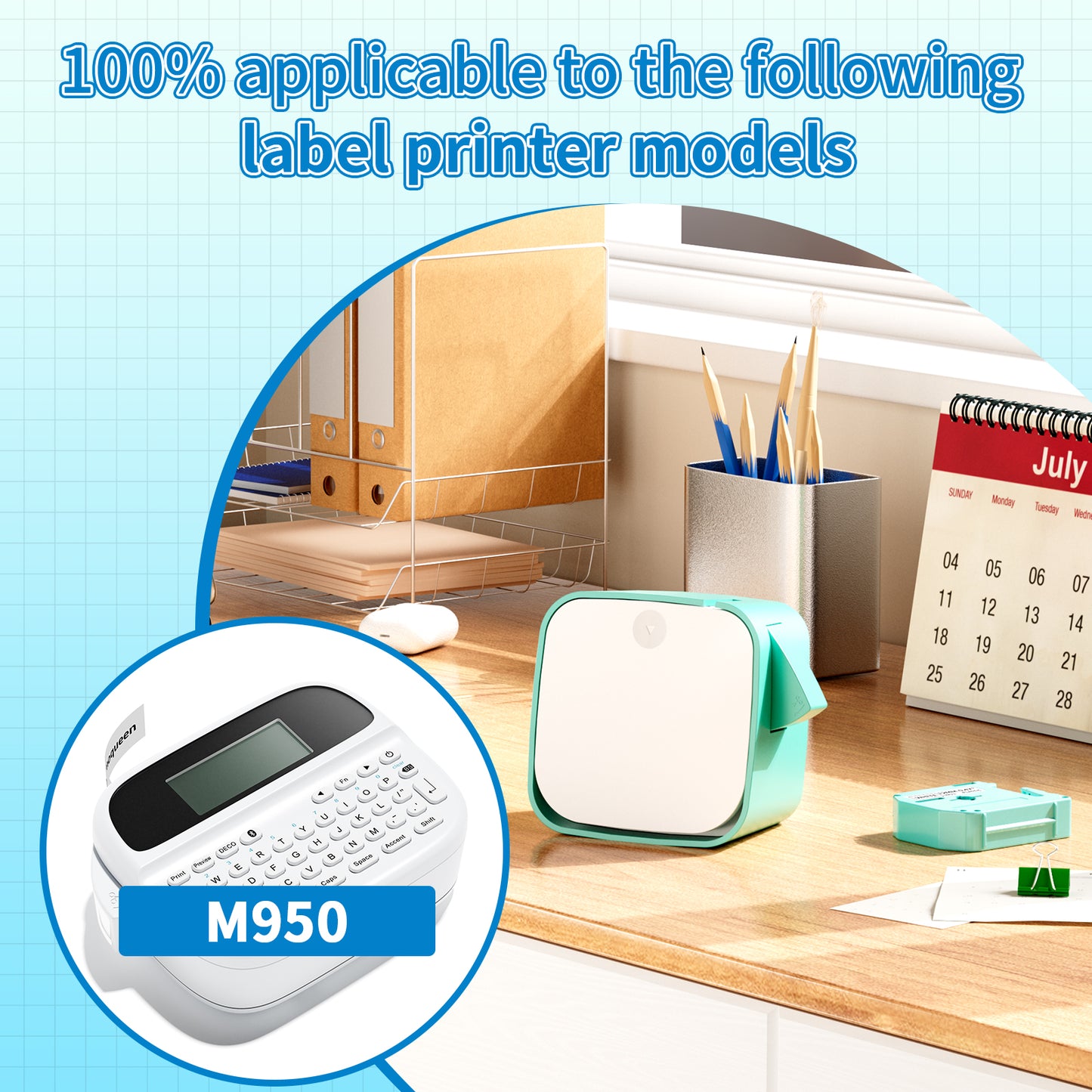 VolenGo T3M21 Compatible with Brother M-K231 12 mm Label Tapes Replacement for Brother M-K231S M-K231 MK231S M-K231BZ, Compatible with Brother PT-M95/110/100/85/70/65 Label Strips, 12 mm x 4 m x 2