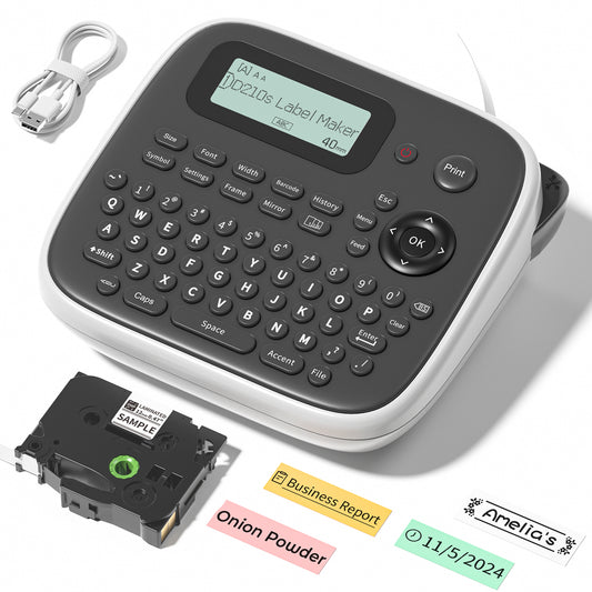 D210s Label Maker Machine with Tape