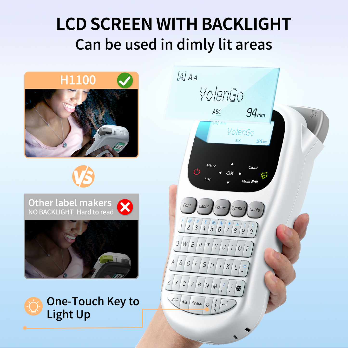 H1100 Label Maker Machine with Tape